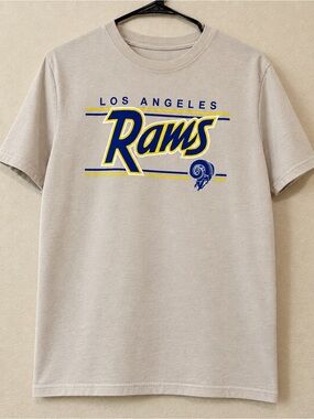 New Era Los Angeles Rams Graphic Tee - Beige, Blue, Yellow